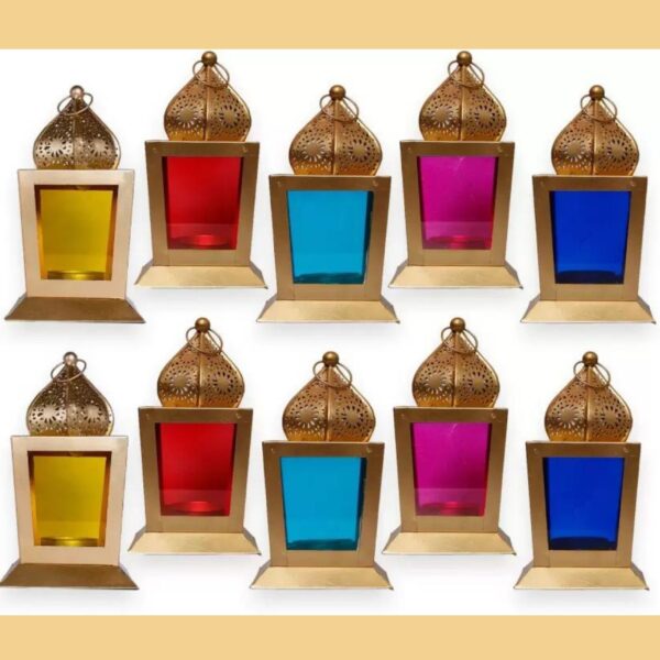 Multicolour Glass Lamp Centrepieces For Hire