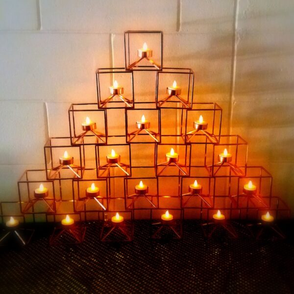 Copper Small Centerpieces For hire