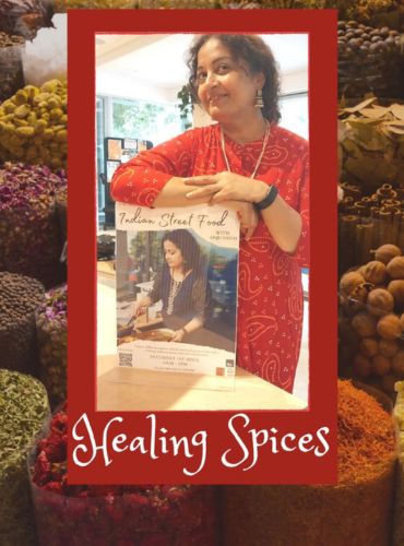 Anju Desai with healing spices workshop in nz